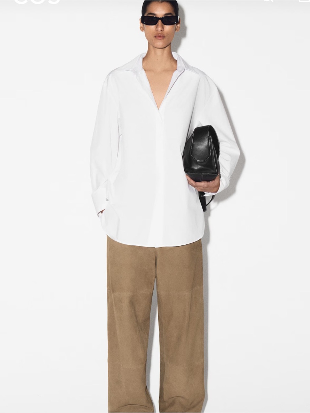 COS Tailored Cotton White Shirt - New With Tags, Size 6